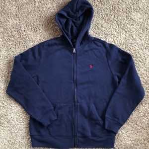 Like new! Polo Ralph Lauren zip up hoodie. Boys XL